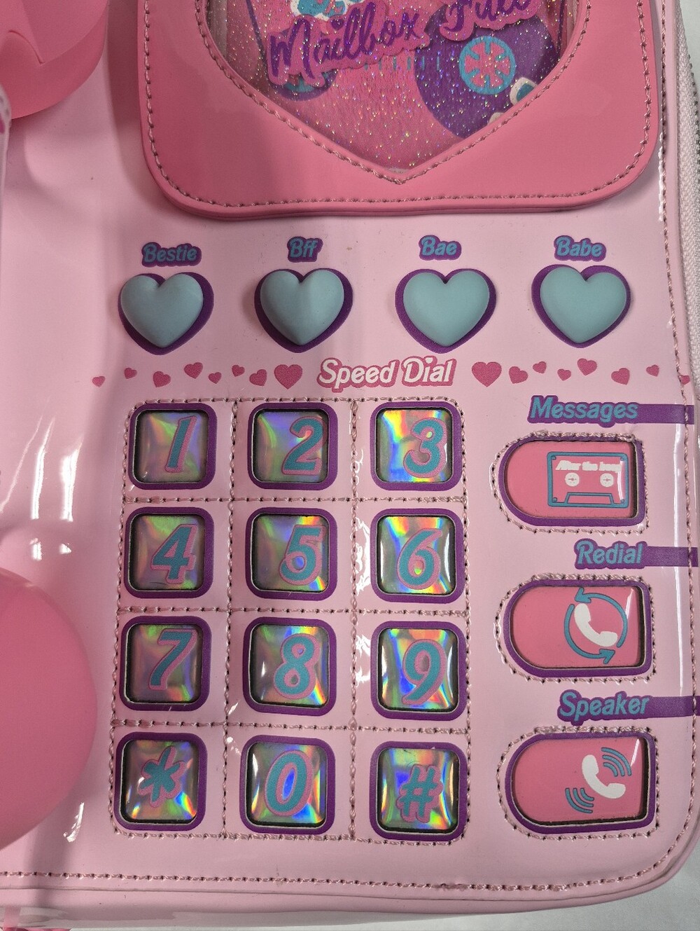 Sugar Thrillz Dolls Kill Love Line Retro Phone Crossbody Bag Pink Working - Picture 7 of 12